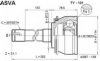 TOYOT 4346069036 Joint Kit, drive shaft